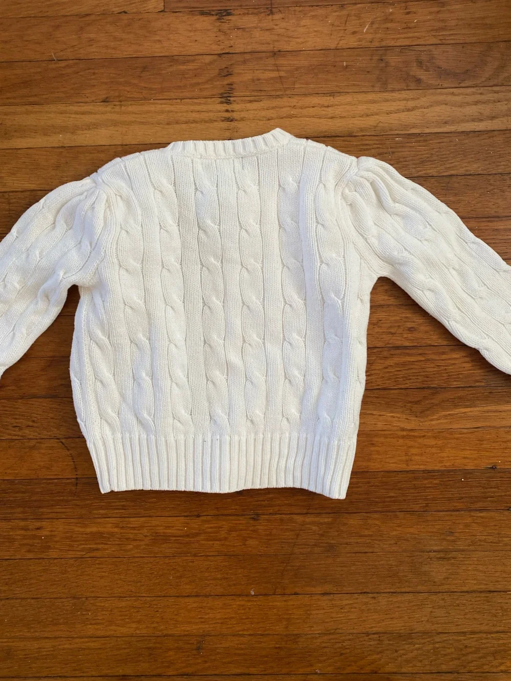 Baby Ralph Lauren White Cardigan Button up Sweater
